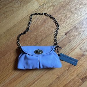 Carla Mancini Leather Handbag in Lilac